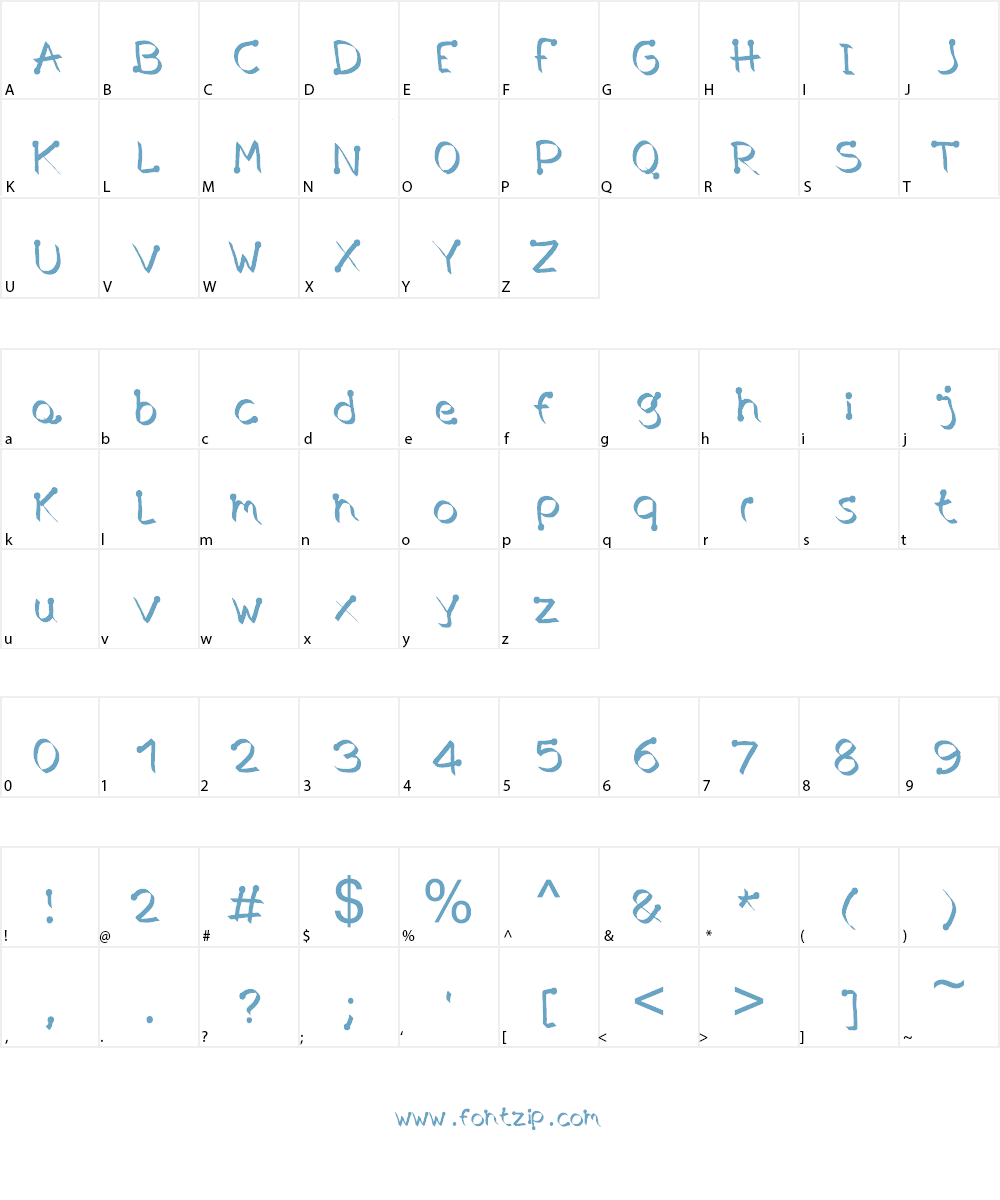 The Black Summer Font Character